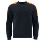 ProJob 2125 SWEATSHIRT COL ROND BANDES FLUO
