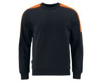 ProJob 2125 SWEATSHIRT COL ROND BANDES FLUO