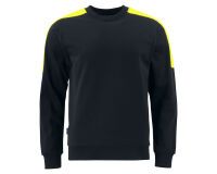 ProJob 2125 SWEATSHIRT COL ROND BANDES FLUO