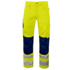 ProJob 6532 SIGNALISATIEBROEK MET KNIEZAKKEN EN ISO 20471 KLASSE 2