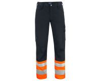 ProJob 6533 PANTALON POLYCOTON PRIO - EN ISO 20471 CLASSE 1 Orange/Noir - Taille 38