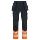 ProJob 6534 PANTALON POLYCOTON PRIO - EN ISO 20471 CLASSE 1 Orange/Noir - Taille 40