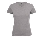 Printer Heavy V-neck 
T-Shirt Dames