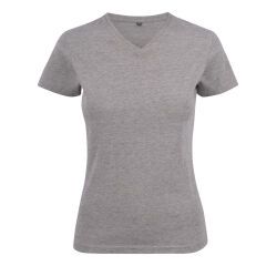 Printer Heavy V-neck 
T-Shirt Women