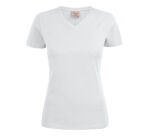 Printer Heavy V-neck 
T-Shirt Dames
