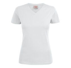Printer Heavy V-neck 
T-Shirt Dames