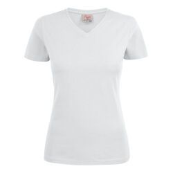 Printer Heavy V-neck 
T-Shirt Women