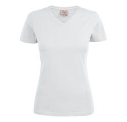 Printer Heavy V-neck 
T-Shirt Women