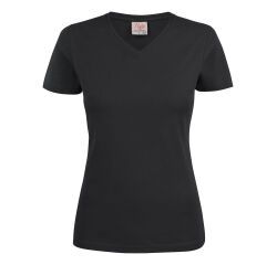 Printer Heavy V-neck 
T-Shirt Women