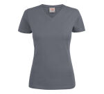 Printer Heavy V-neck 
T-Shirt Women