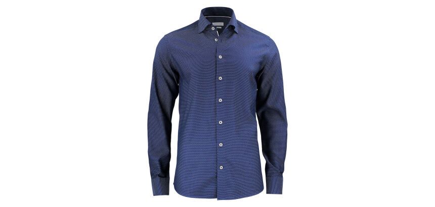 J.Harvest & Frost PB49 Jacquard Hemd Regular Fit Heren