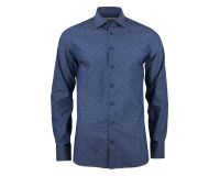 J.Harvest & Frost PB143 Twill 
Chemise Regular Fit Hommes Indigo Paisley Fine Twill - Taille M