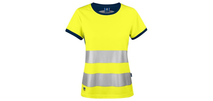 ProJob 6012 T-SHIRT POLYESTER FEMME EN ISO 20471 CLASSE 2/1