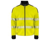ProJob 6109 SWEATSHIRT FULL ZIP - EN ISO 20471 CLASSE 3/2 Jaune/Noir - Taille S