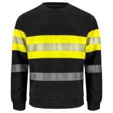 ProJob 6129 SWEATSHIRT EN ISO 20471 CLASSE 1 Jaune/Noir - Taille XXXXL