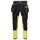 ProJob 6540 PANTALON POLYAMIDE EN ISO 20471 CLASSE 1 Jaune/Noir - Taille 42