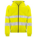 ProJob 6132 SWEATSHIRT FULL ZIP CAPUCHE - EN ISO 20471 CLASSE 3