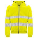 ProJob 6132 SWEATSHIRT FULL ZIP CAPUCHE - EN ISO 20471 CLASSE 3