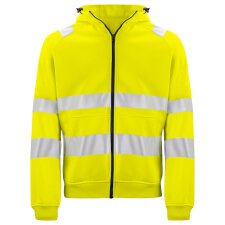 ProJob 6132 SWEATSHIRT FULL ZIP CAPUCHE - EN ISO 20471 CLASSE 3 Jaune/Noir - Taille S