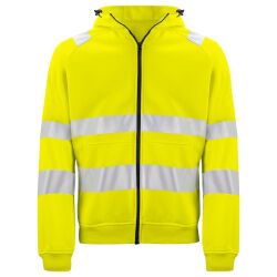 ProJob 6132 SWEATSHIRT FULL ZIP CAPUCHE - EN ISO 20471 CLASSE 3