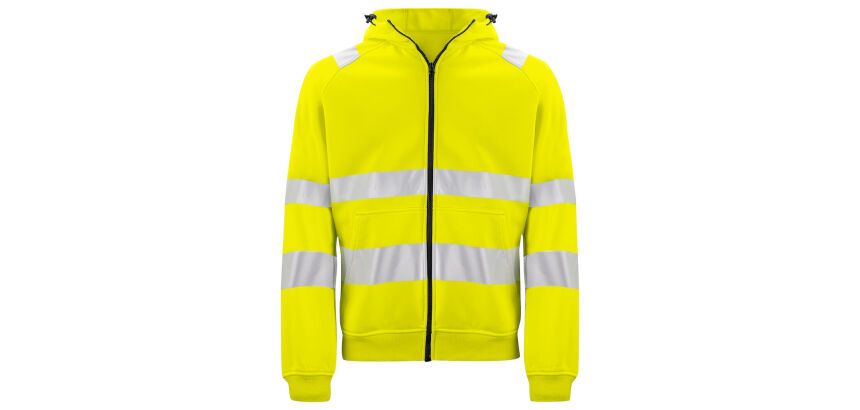 ProJob 6132 SWEATSHIRT FULL ZIP CAPUCHE - EN ISO 20471 CLASSE 3