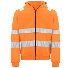 ProJob 6132 SWEATSHIRT FULL ZIP CAPUCHE - EN ISO 20471 CLASSE 3