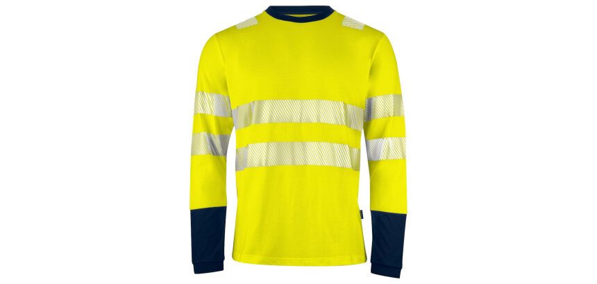 ProJob 6014 T-SHIRT MANCHES LONGUES ISO 20471 CLASSE 3/2