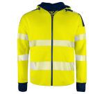 ProJob 6110 SWEATSHIRT FULL ZIP CAPUCHE - EN ISO 20471 CLASSE 3/2