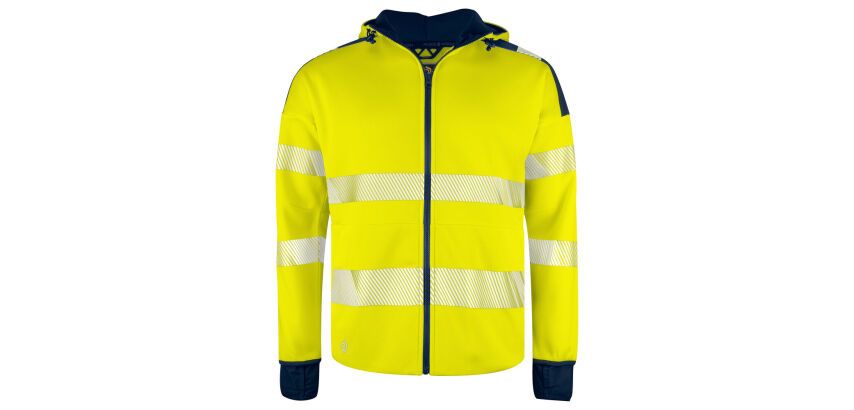 ProJob 6110 SWEATSHIRT FULL ZIP CAPUCHE - EN ISO 20471 CLASSE 3/2