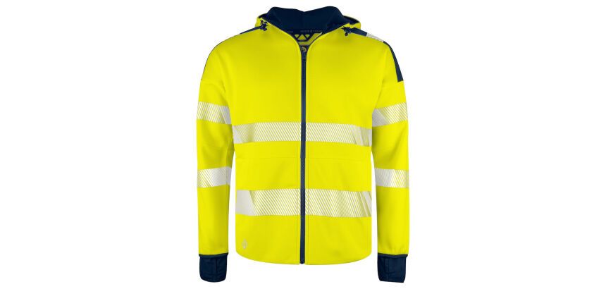 ProJob 6110 SWEATSHIRT FULL ZIP CAPUCHE - EN ISO 20471 CLASSE 3/2