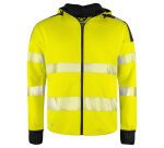 ProJob 6110 SWEATSHIRT FULL ZIP CAPUCHE - EN ISO 20471 CLASSE 3/2