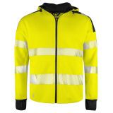 ProJob 6110 SWEATSHIRT FULL ZIP CAPUCHE - EN ISO 20471 CLASSE 3/2