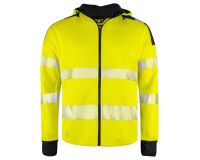 ProJob 6110 SWEATSHIRT FULL ZIP CAPUCHE - EN ISO 20471 CLASSE 3/2 Jaune/Noir - Taille S