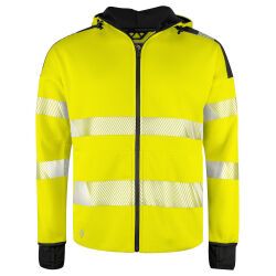 ProJob 6110 SWEATSHIRT FULL ZIP CAPUCHE - EN ISO 20471 CLASSE 3/2