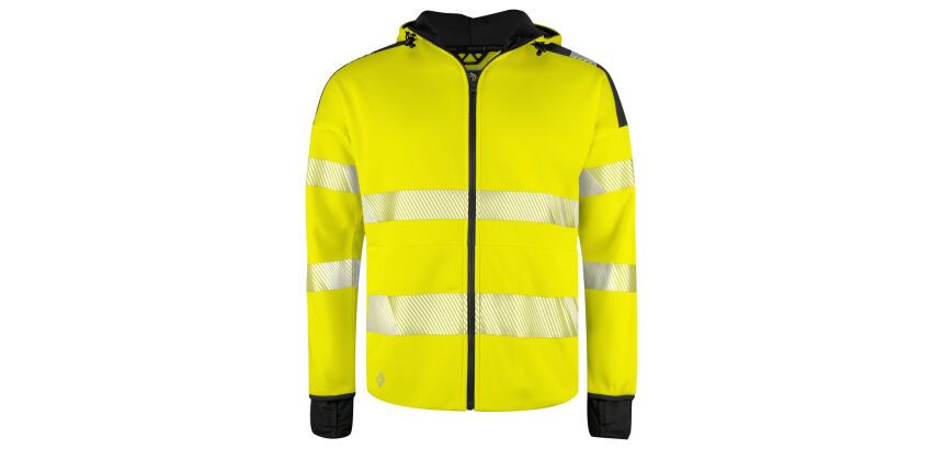 ProJob 6110 SWEATSHIRT FULL ZIP CAPUCHE - EN ISO 20471 CLASSE 3/2
