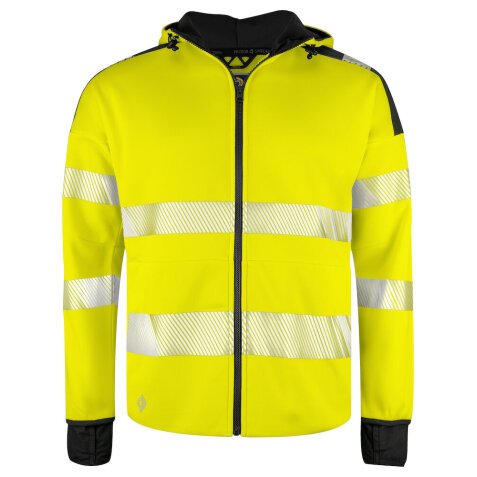 ProJob 6110 SWEATSHIRT FULL ZIP CAPUCHE - EN ISO 20471 CLASSE 3/2