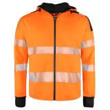 ProJob 6110 SWEATSHIRT FULL ZIP CAPUCHE - EN ISO 20471 CLASSE 3/2