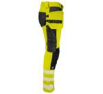 ProJob 6571 SIGNALISATIESTRETCHBROEK MET KNIEZAKKEN EN SPIJKERZAKKEN EN ISO 20471 KLASSE 2
