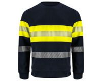 ProJob 6129 SWEATSHIRT EN ISO 20471 CLASSE 1 Jaune/Marine - Taille XXXXL