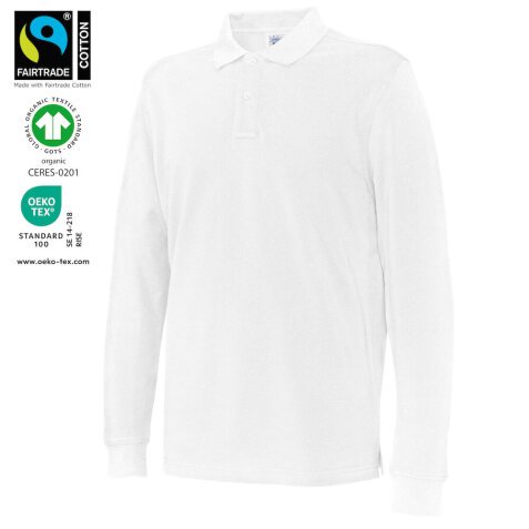 Cottover POLO PIQUE LONG SLEEVE MAN - GOTS GECERTIFICEERD