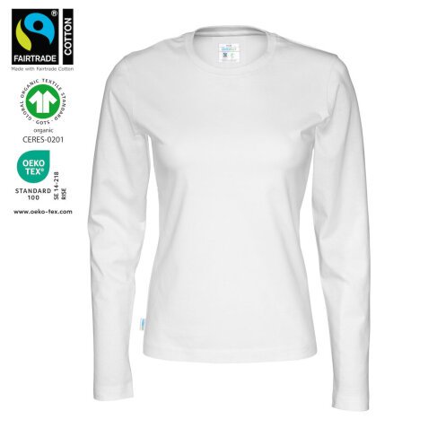 Cottover T-SHIRT LONG SLEEVE LADY - GOTS GECERTIFICEERD