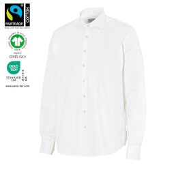 Cottover SHIRT TWILL COMFORT MAN - GOTS GECERTIFICEERD