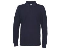 Cottover POLO PIQUE MANCHES LONGUES HOMME - CERTIFIÉ GOTS Marine - Taille S