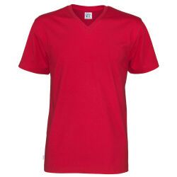 Cottover T-SHIRT V-NECK MAN - GOTS GECERTIFICEERD