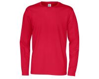 Cottover T-SHIRT MANCHES LONGUES HOMME - CERTIFIÉ GOTS Rouge - Taille S