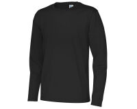 Cottover T-SHIRT MANCHES LONGUES HOMME - CERTIFIÉ GOTS Noir - Taille L