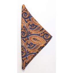 J.Harvest & Frost The Paisley Handkerchief Oranje - Maat Taille unique