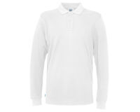 Cottover POLO PIQUE MANCHES LONGUES HOMME - CERTIFIÉ GOTS Blanc - Taille XL