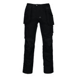 ProJob 5524 CANVAS BROEK MET KNIEZAKKEN EN SPIJKERZAKKEN Zwart - Maat 52
