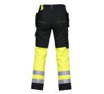 ProJob 6502 SIGNALISATIEBROEK MET KNIEZAKKEN EN SPIJKERZAKKEN EN ISO 20471 KLASSE 1